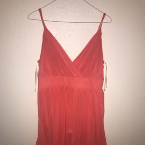 Coral colored dresss